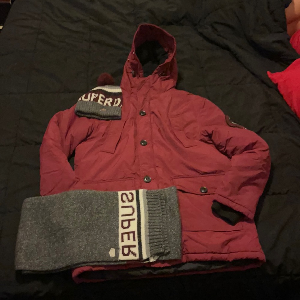 Super dart coat ,hat and Scarf